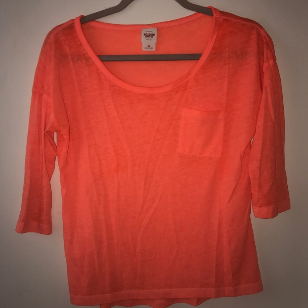 Orange crop top